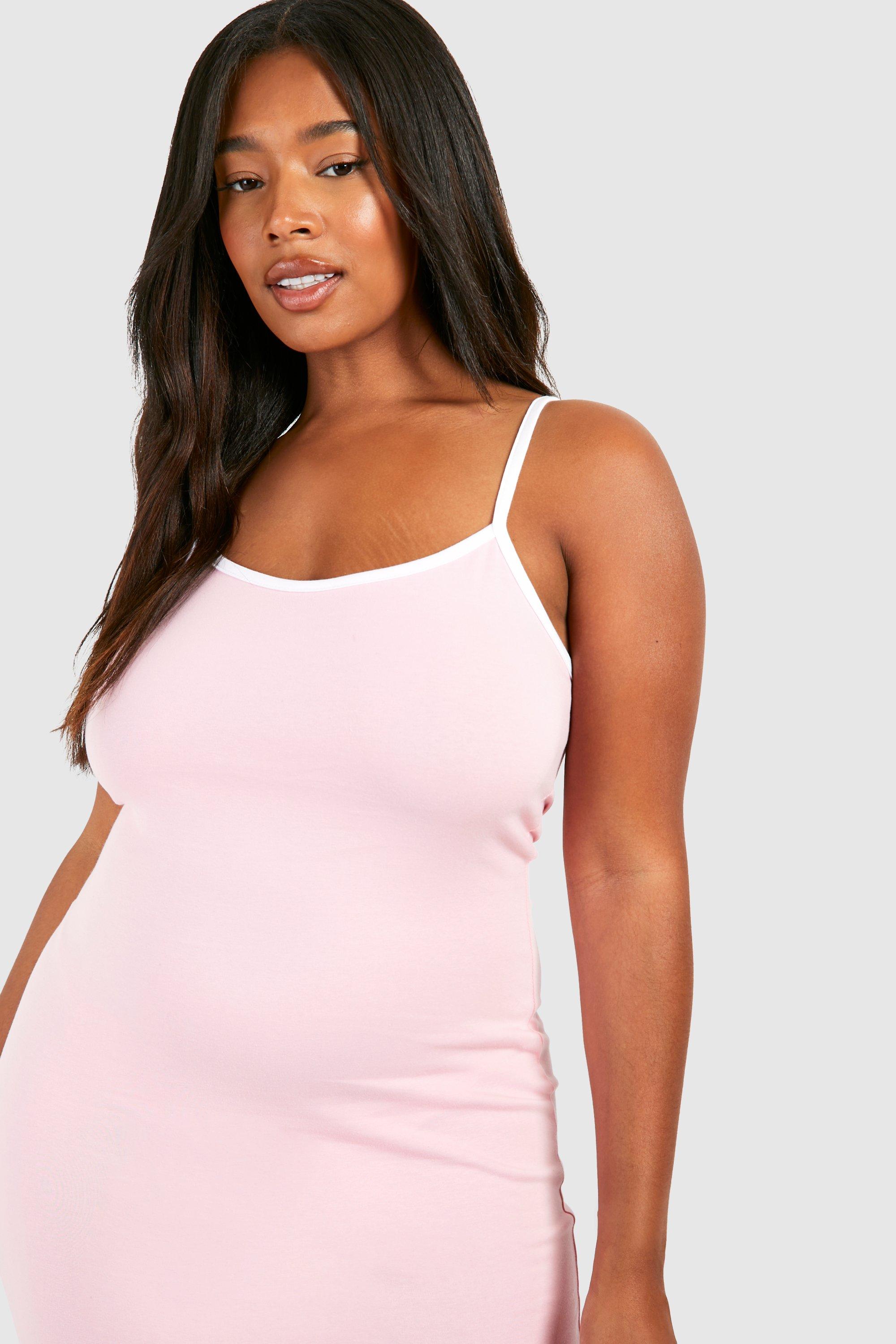 Light pink maxi dress plus size best sale